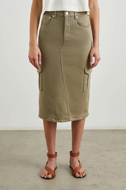 The Highland Skirt Cargo Washed Olive - No22 Damplassen