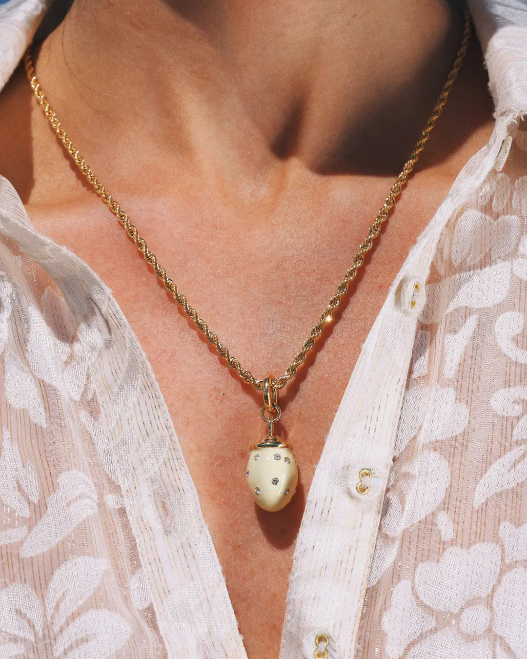 The Medium Necklace Gold - No22 Damplassen