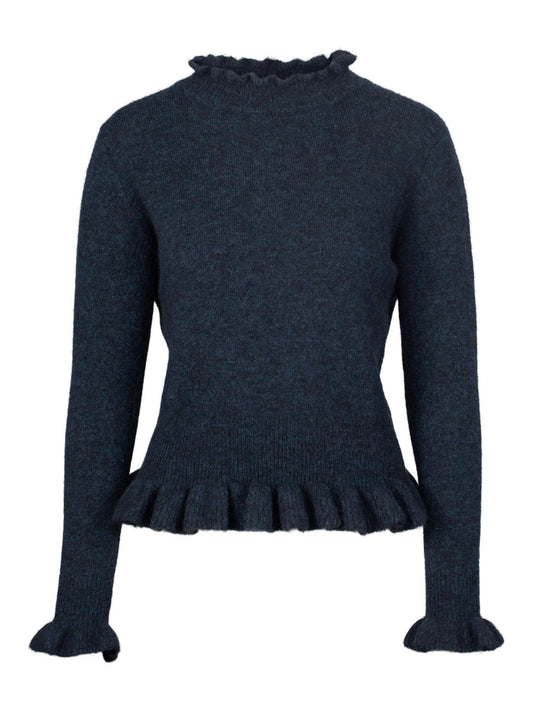 Valeria Alpaca Sweater Indigo - No22 Damplassen