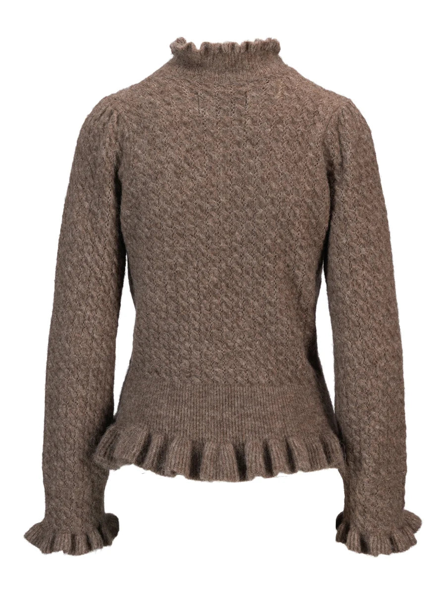 Vienna Alpaca Sweater Walnut - No22 Damplassen