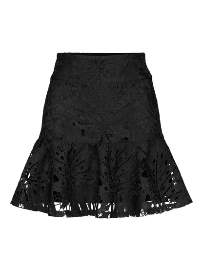 Ville Lace Skirt Black - No22 Damplassen