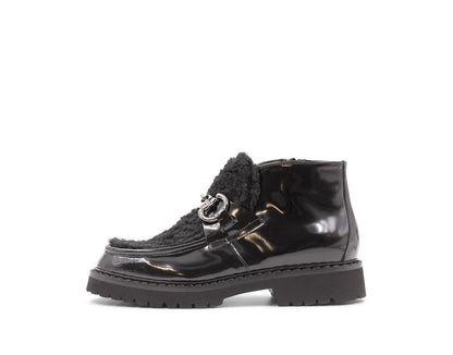 Sankar Shearling Loafers Black