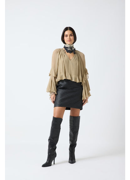 Viola Skirt Onyx Black