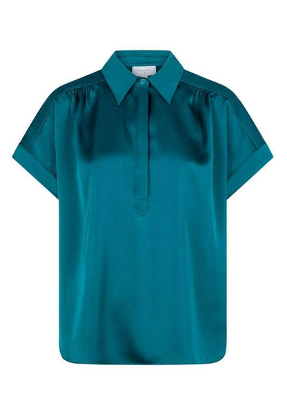 Zelena Slouchy Fit Shirt Teal - No22 Damplassen