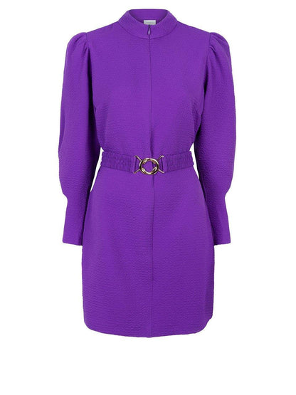 Cassie Sleeve Detail Dress Purple Flame - No22 Damplassen
