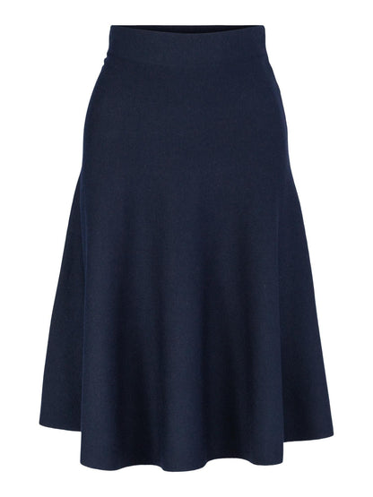 Darja Merino Skirt Navy - No22 Damplassen