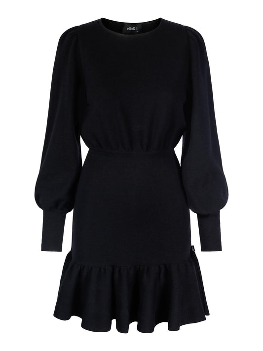 Florence Merino Dress Black - No22 Damplassen