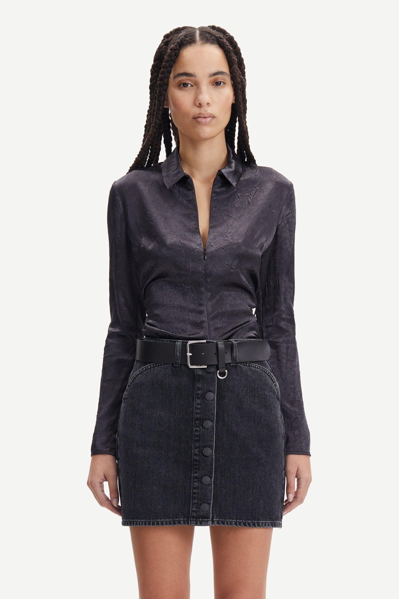 SAMSØE SAMSØE - Ivana Blouse Obsidian - No22 Damplassen