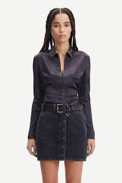 SAMSØE SAMSØE - Ivana Blouse Obsidian - No22 Damplassen