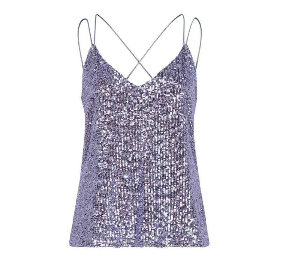 Obu Sequins Singlet Amethyst - No22 Damplassen