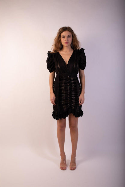 Sienna Lace Dress Black - No22 Damplassen