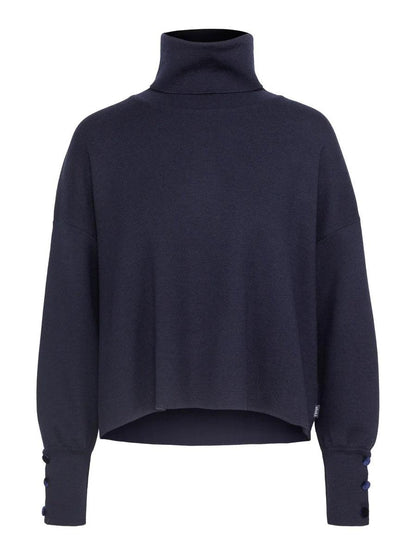 Tyra Merino Sweater Navy - No22 Damplassen
